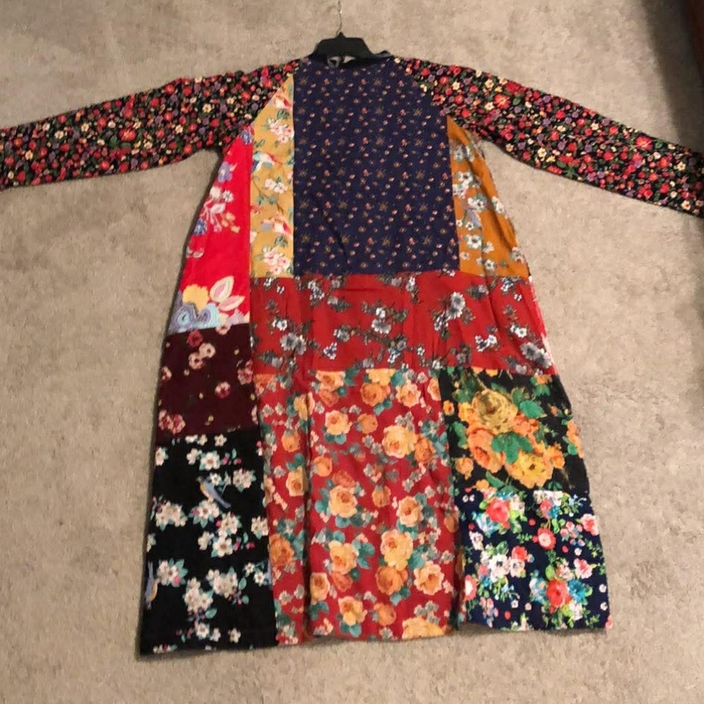 Luan Zai Colorful Patchwork Coat - Picture 4 of 6